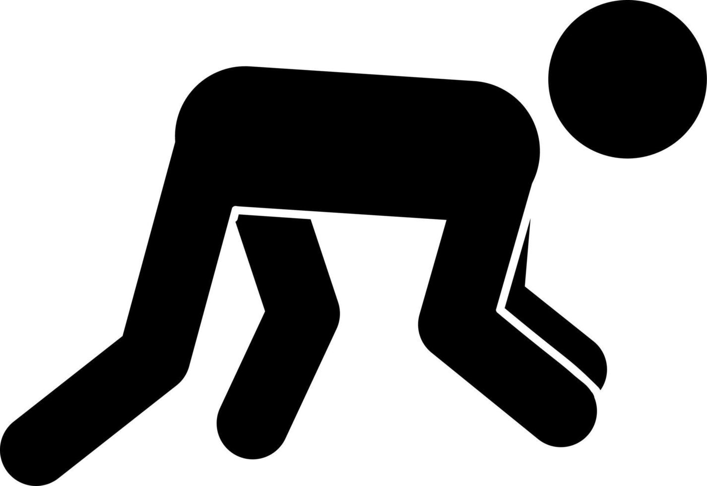 JUMP, Squat, RUN, PREPARE, RUN COMPETITION, LONG JUMP RACE vector