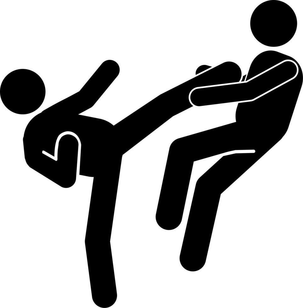 BJJ. FIGHT. BRAWL. KARATE. JIU JITSU. KICK. vector