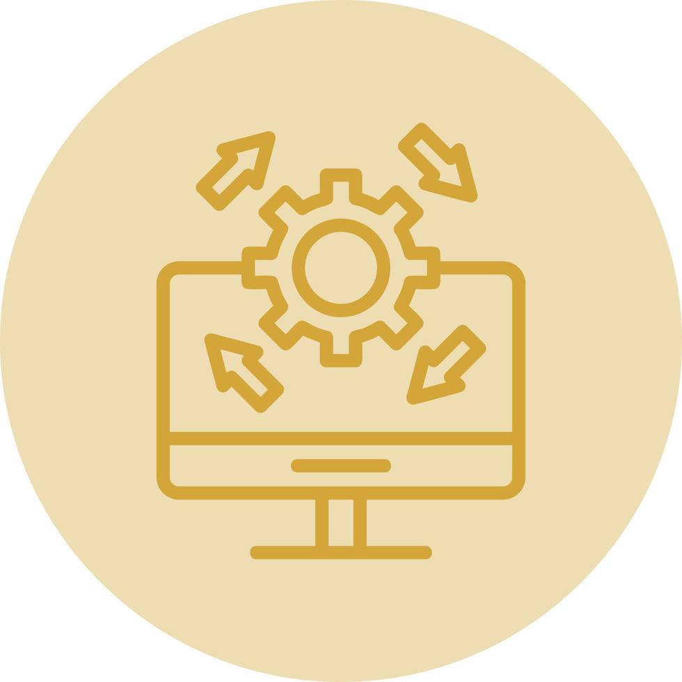 Upgrade Desktop Vector Icon Design