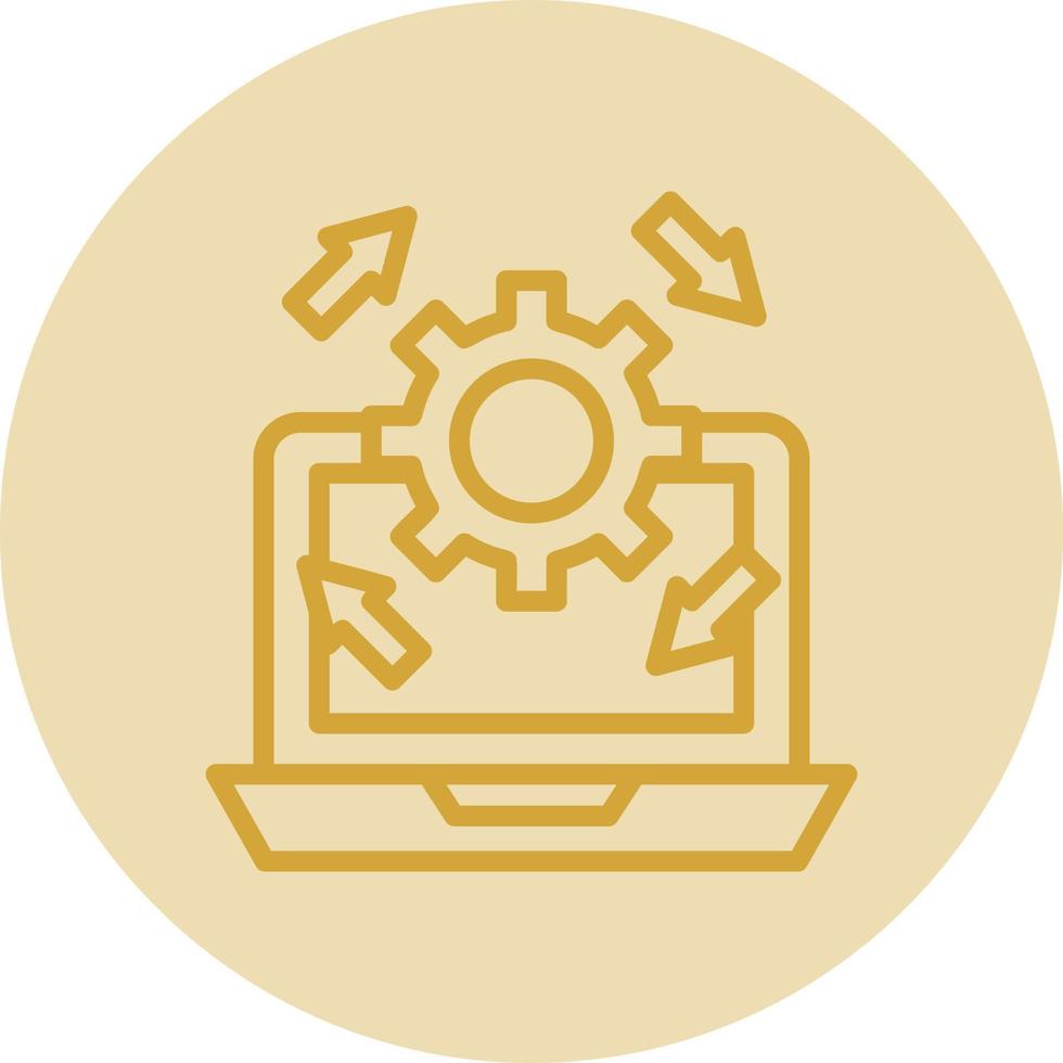 Upgrade Laptop Vector Icon Design