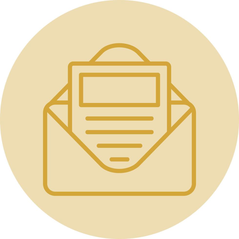 E Newsletter Vector Icon Design