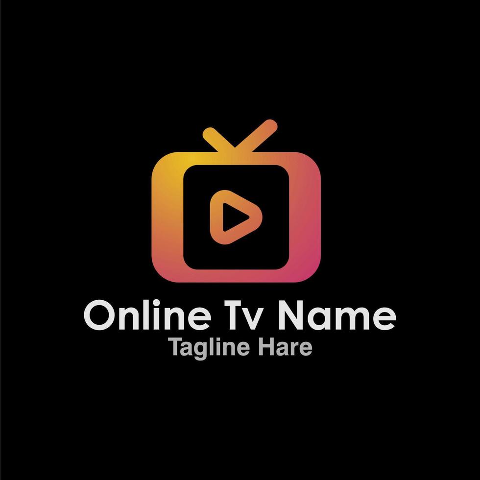 Online logo icon design template element. Logotypes concept. Online logo icon. Vector template.