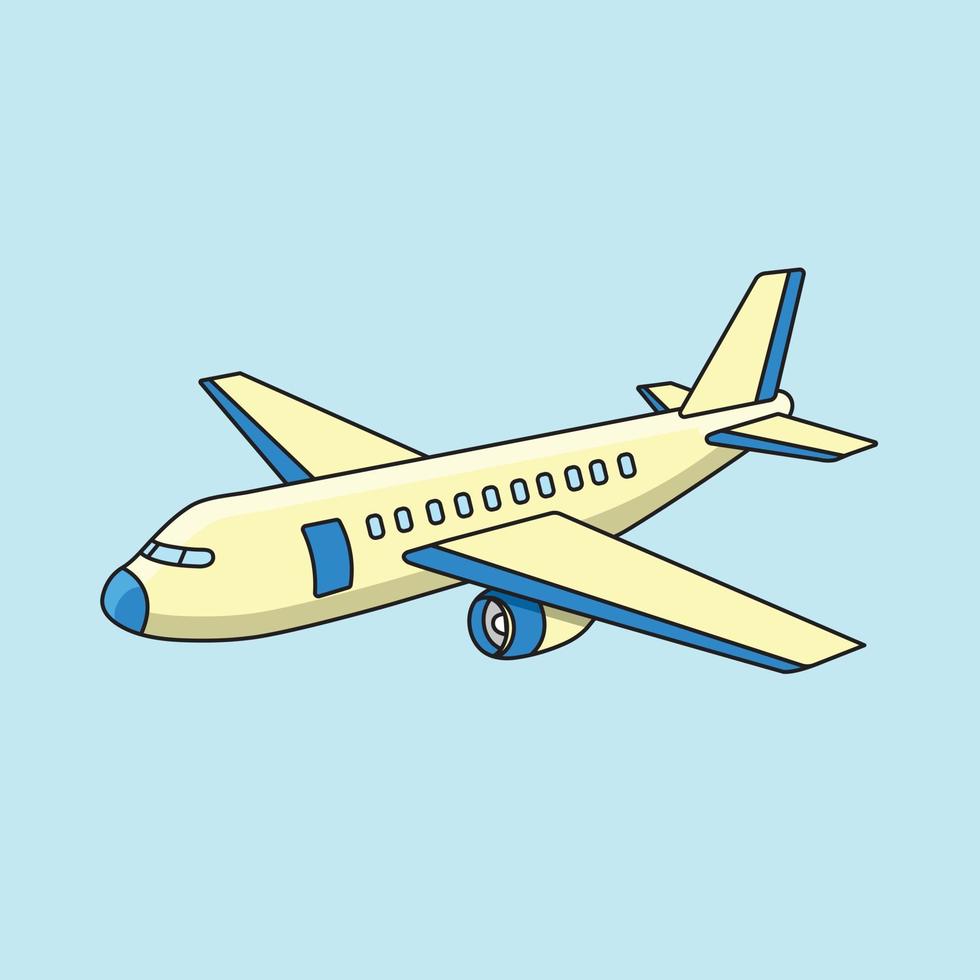 Illustration of Airplane Aircraft Vector Airplane Drawing