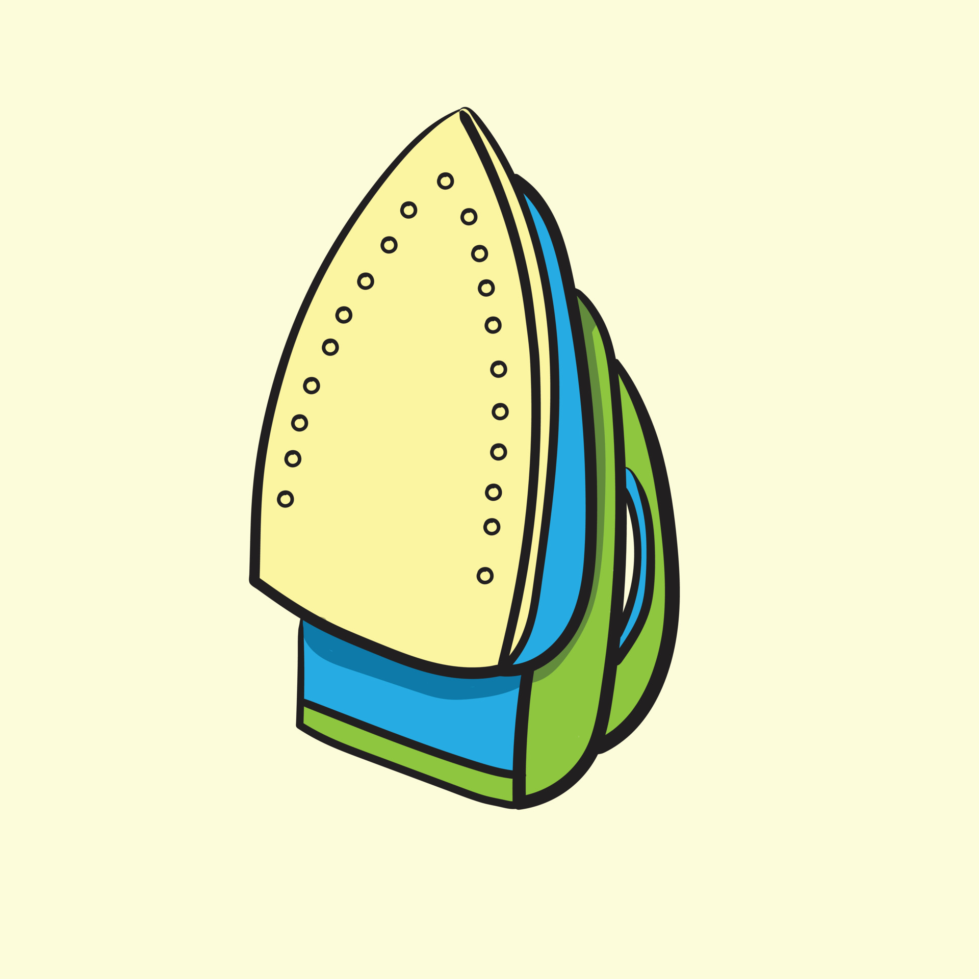Illustration of Clothes Iron Iron Vector Ironing Clothes Drawing