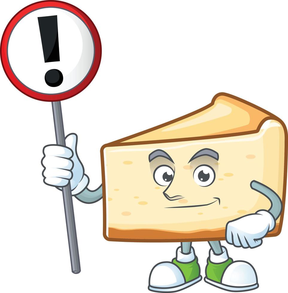 Cheese cake Cartoon character vector