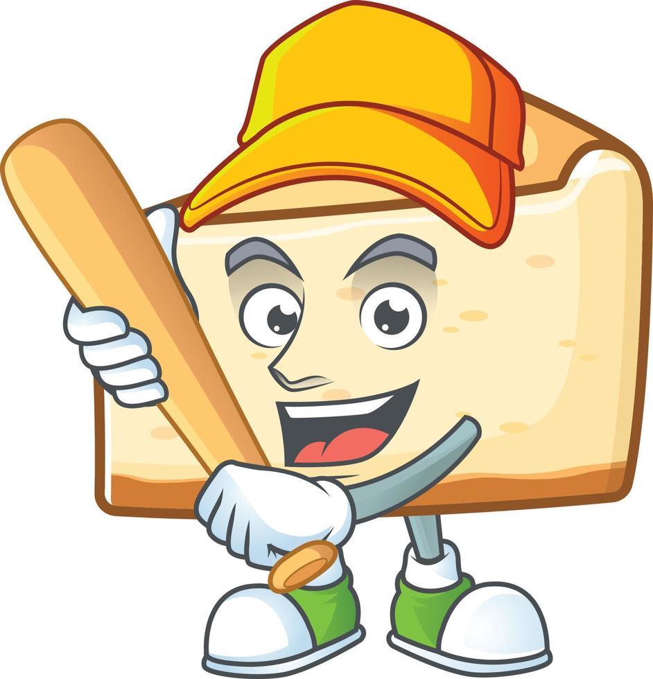 Cheese cake Cartoon character vector