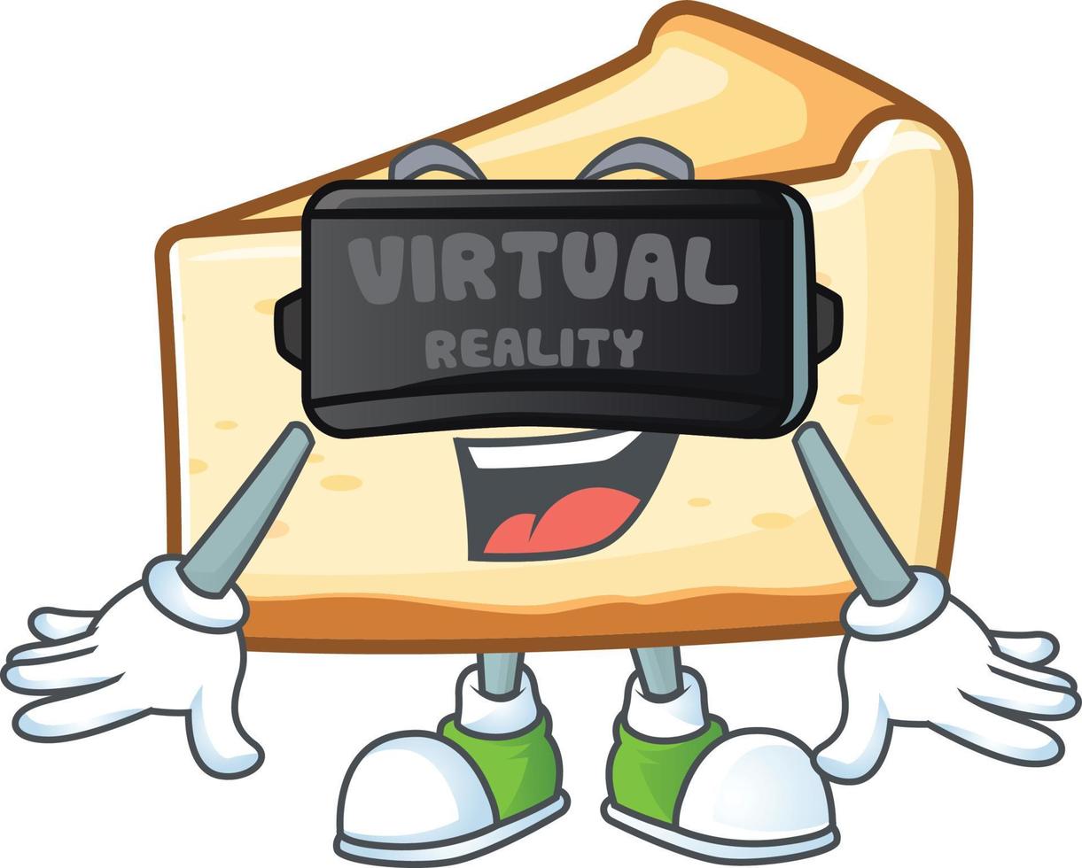queso pastel dibujos animados personaje vector