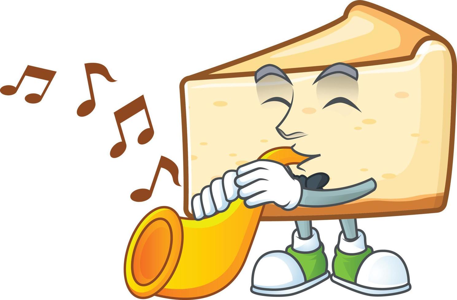 Cheese cake Cartoon character vector