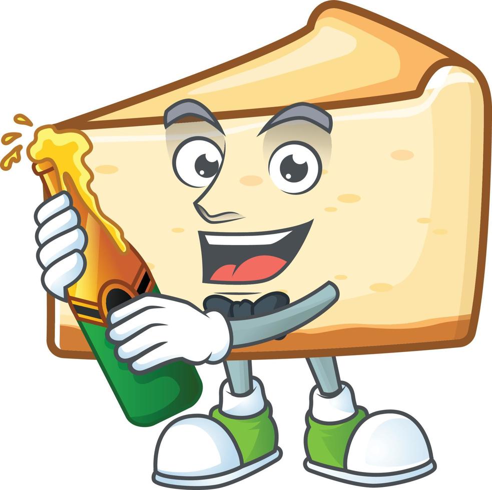 Cheese cake Cartoon character vector