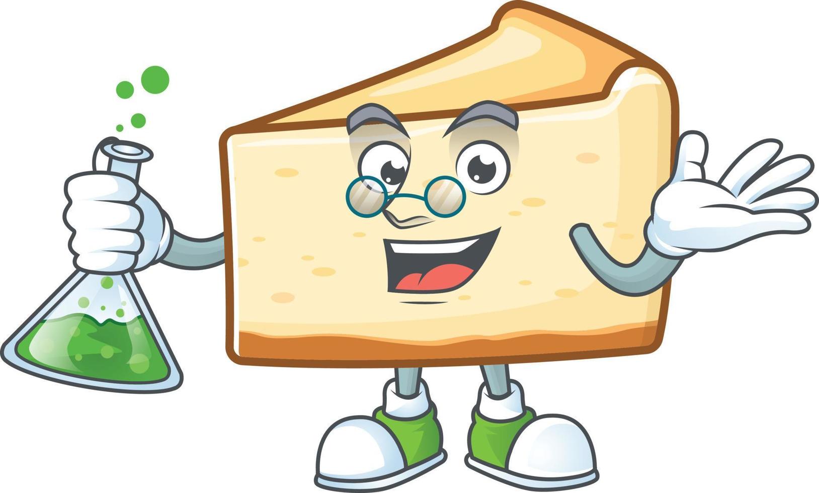 Cheese cake Cartoon character vector