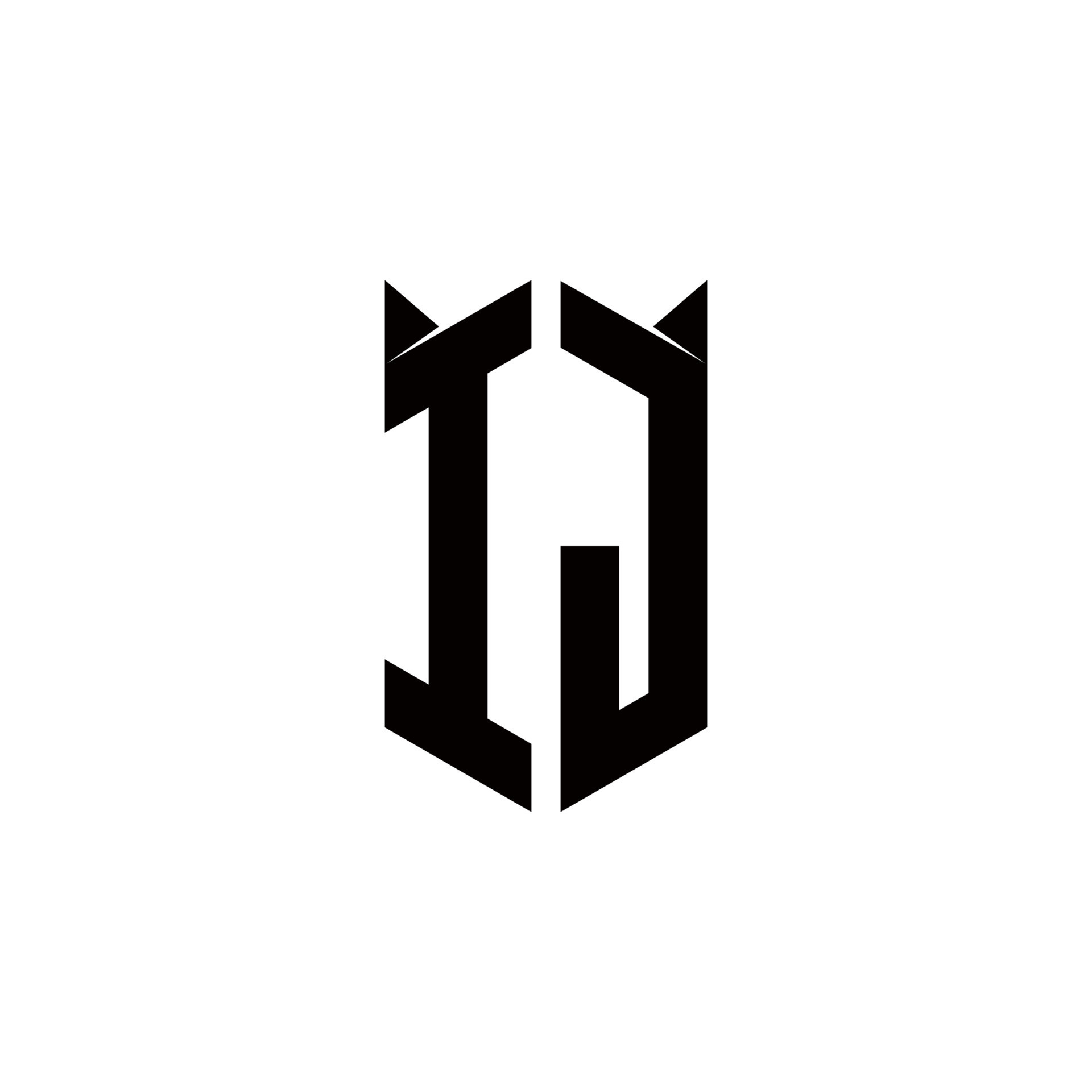 IJ Logo monogram with shield shape designs template 20855114 Vector Art ...