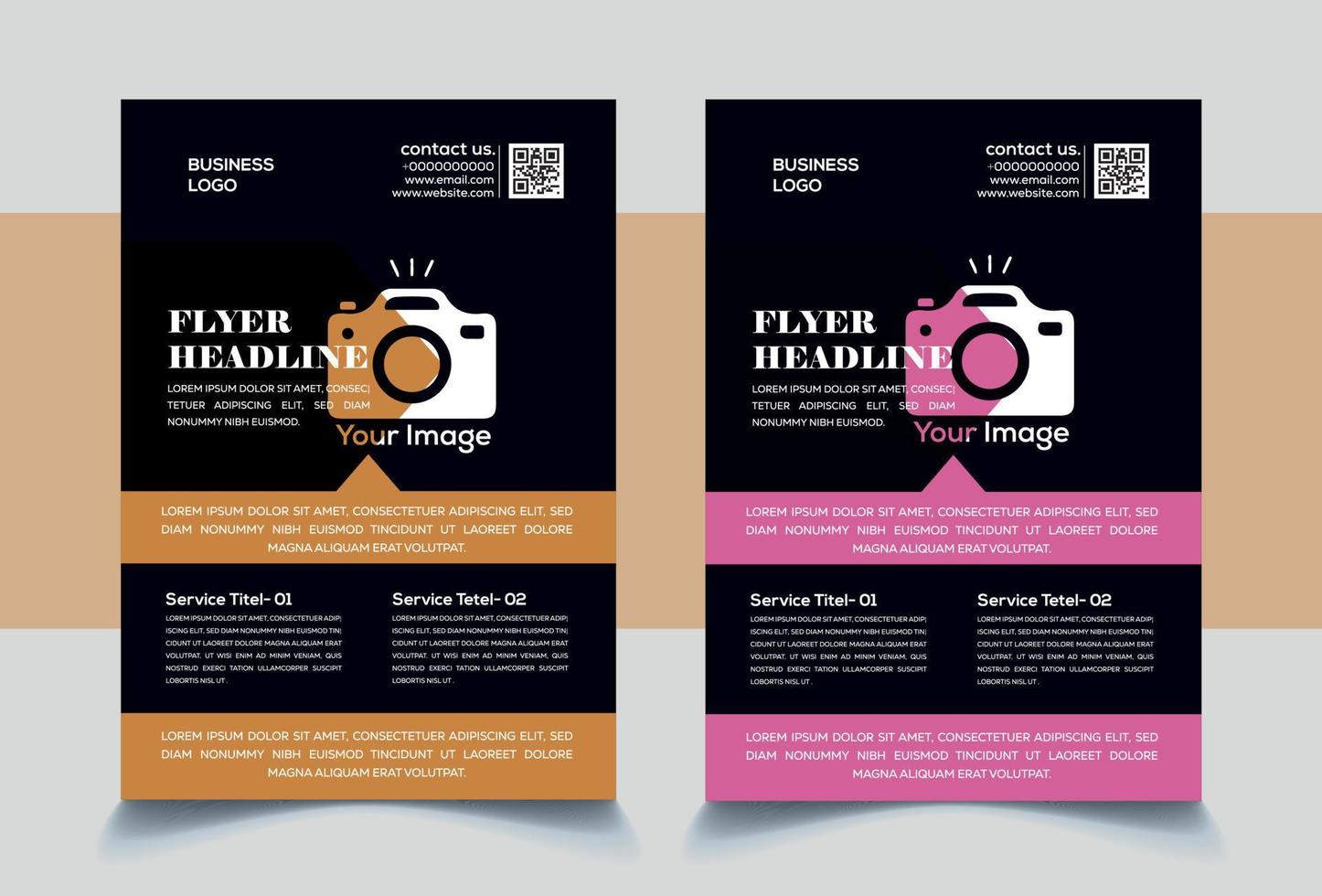 Modern Flyer Design vector