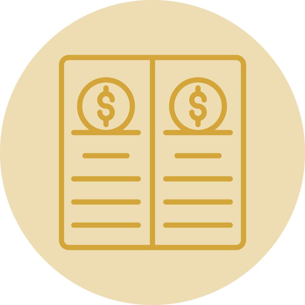 Balance Sheet Vector Icon Design