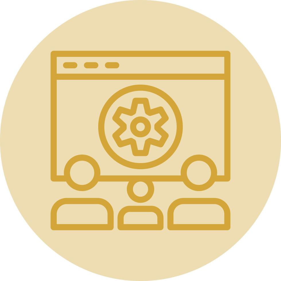 Community Management Service Vector Icon Design