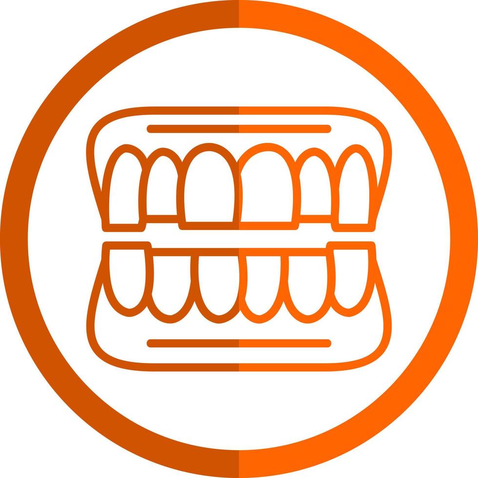 Denture Vector Icon Design