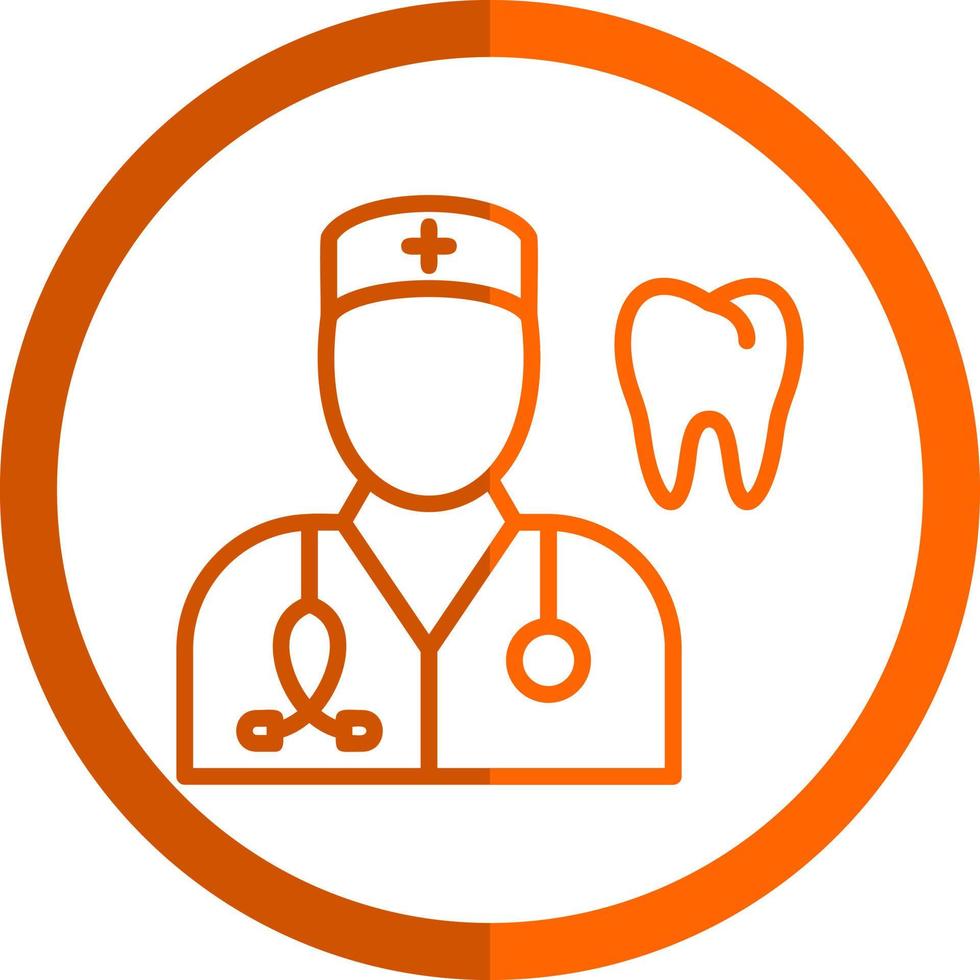 diseño de icono de vector de dentista masculino