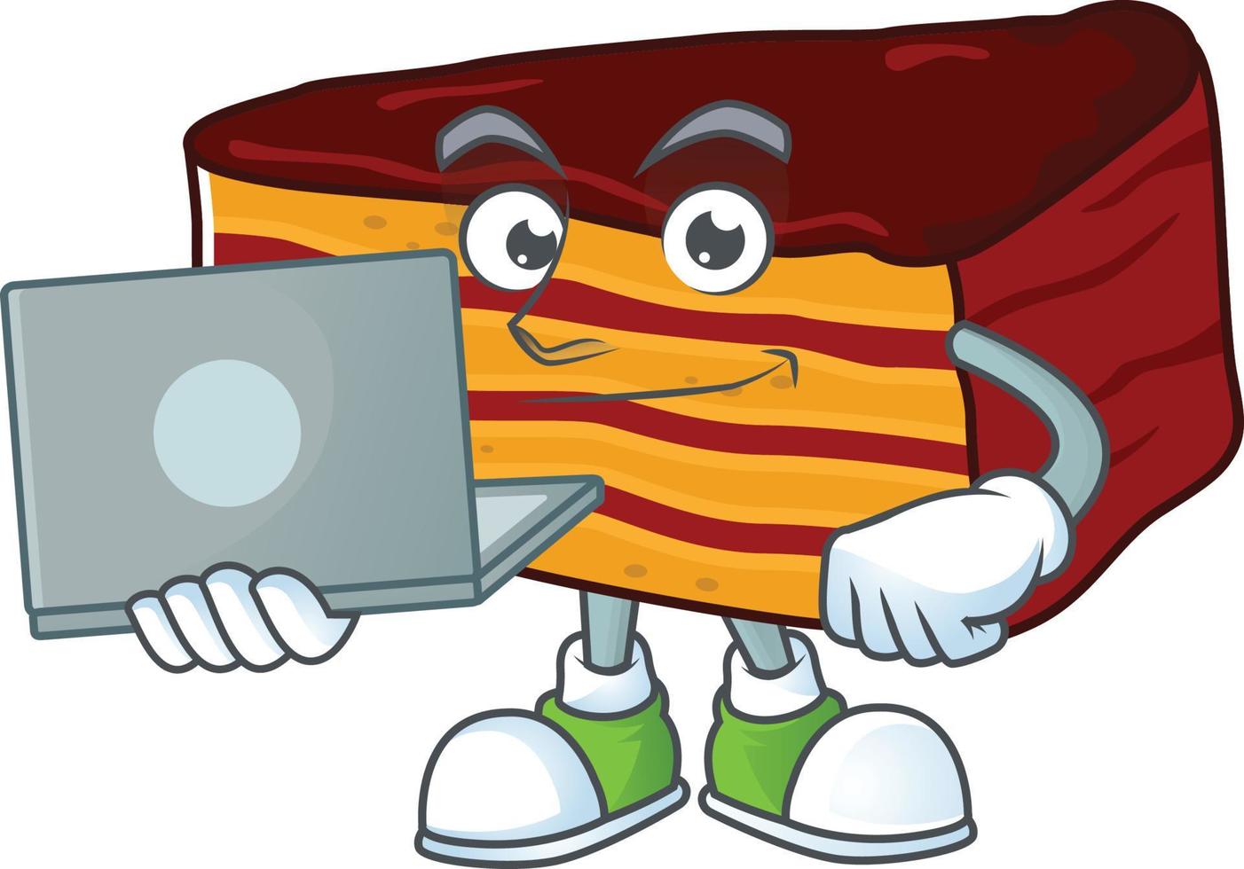 Dobos torte Cartoon character vector