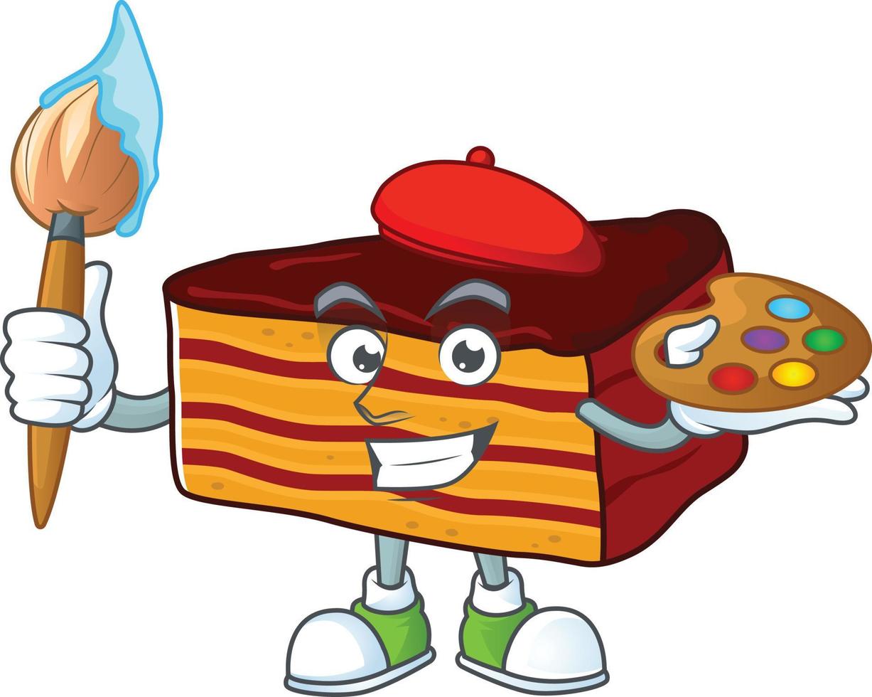 Dobos torte Cartoon character vector