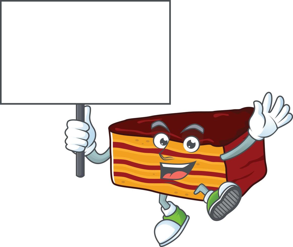 Dobos torte Cartoon character vector