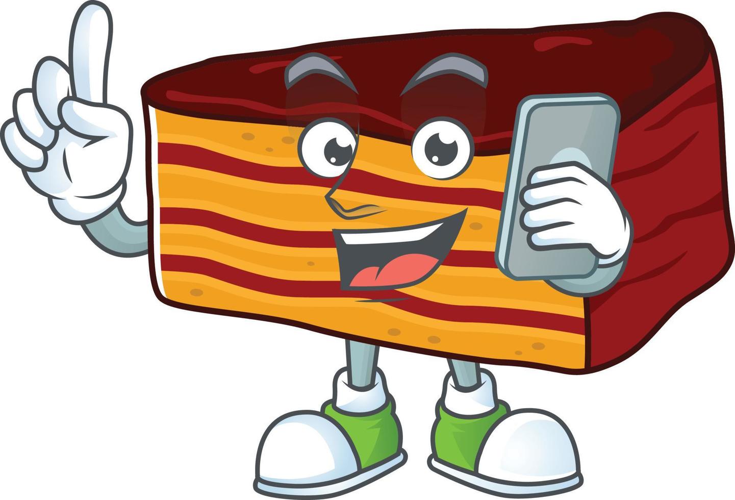 Dobos torte Cartoon character vector