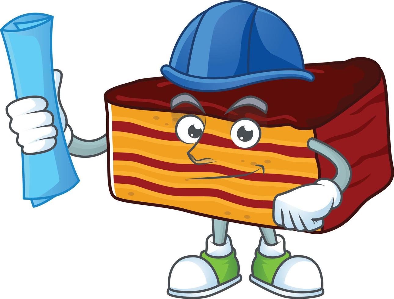 Dobos torte Cartoon character vector