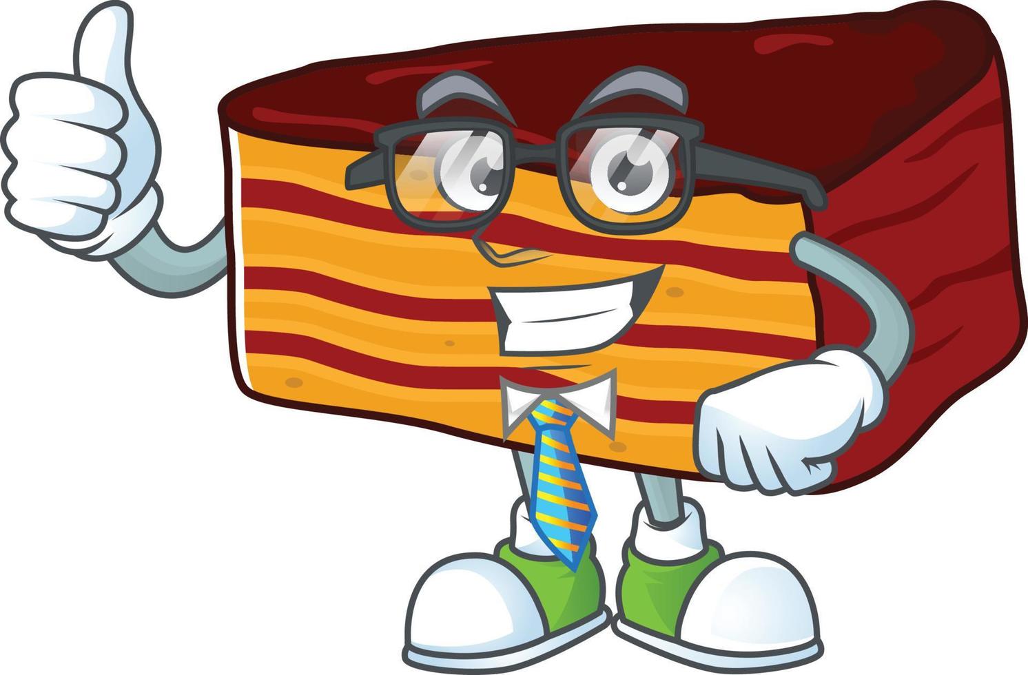 Dobos torte Cartoon character vector