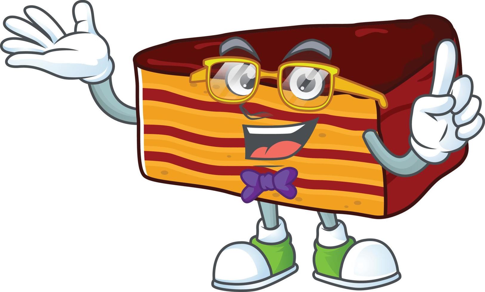 Dobos torte Cartoon character vector
