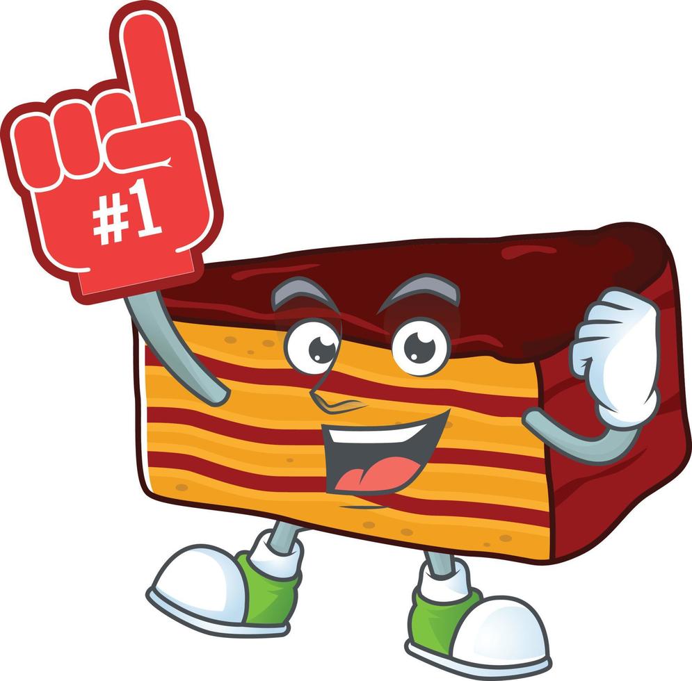 Dobos torte Cartoon character vector