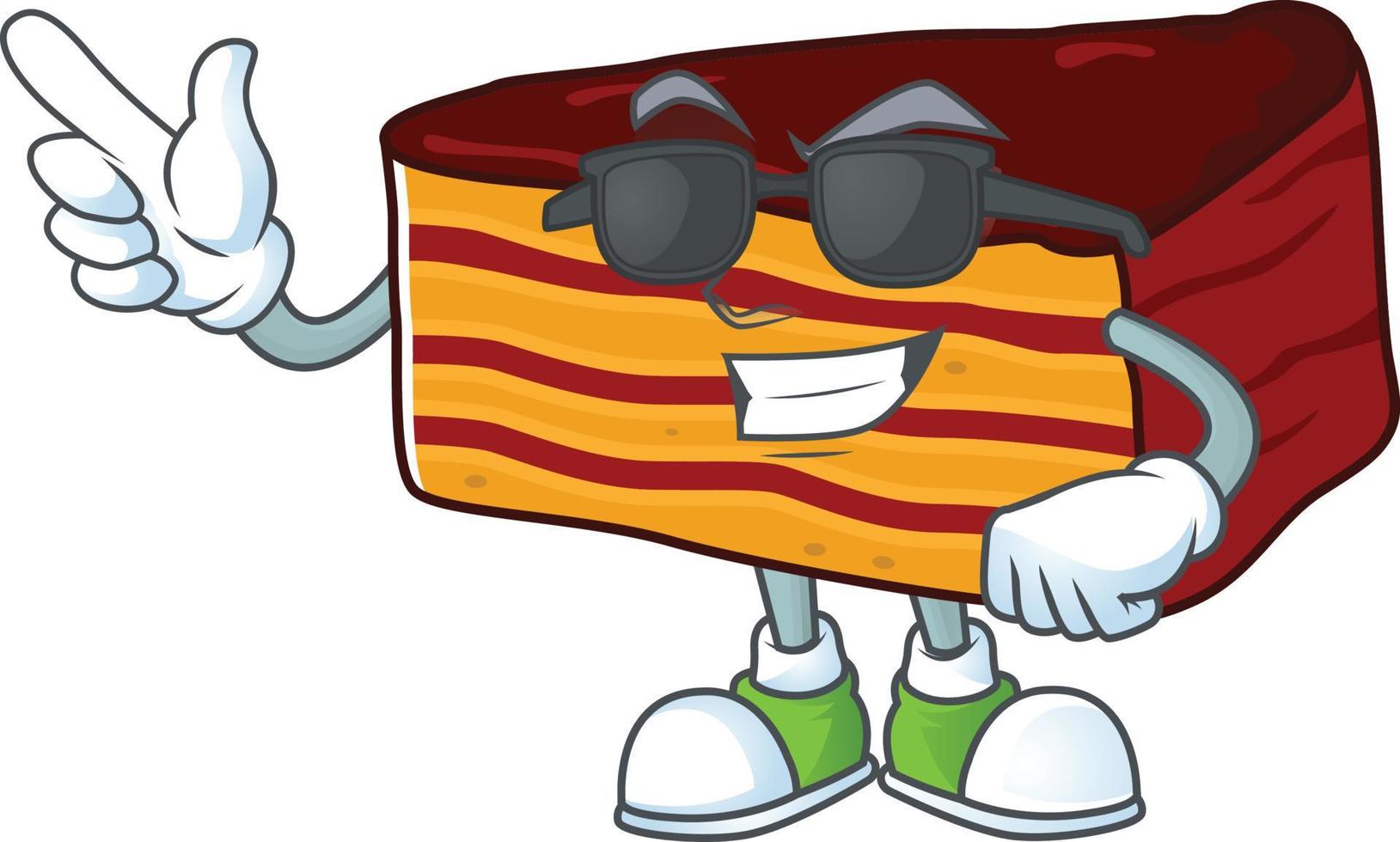 Dobos torte Cartoon character vector