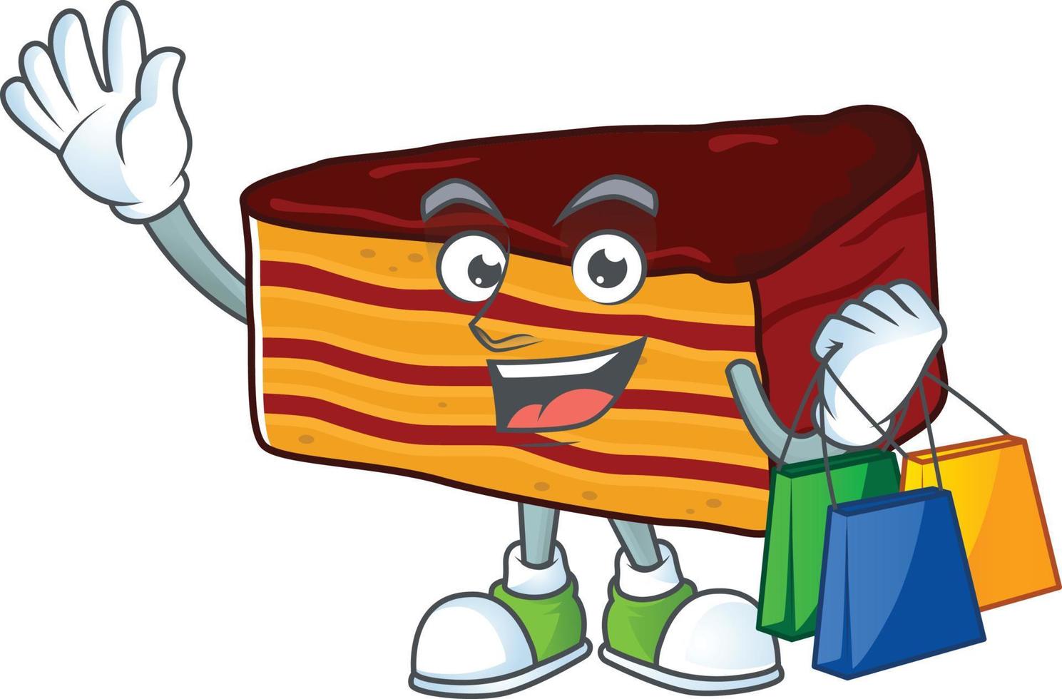 Dobos torte Cartoon character vector