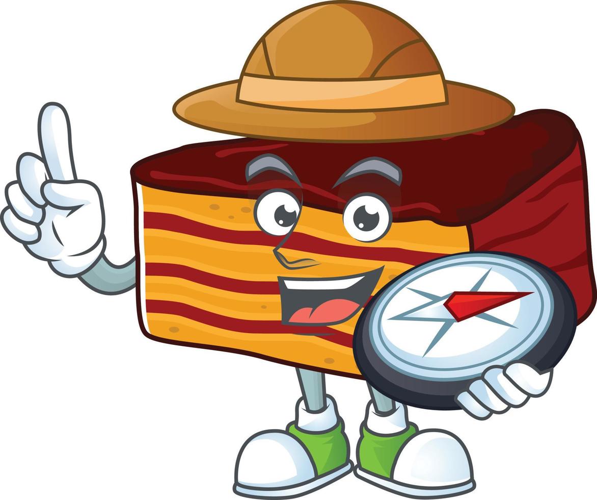Dobos torte Cartoon character vector