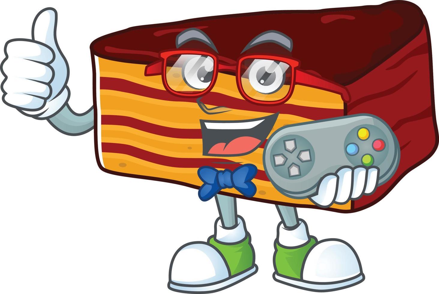 Dobos torte Cartoon character vector