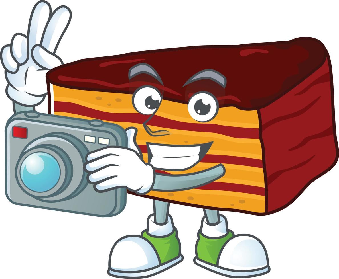 Dobos torte Cartoon character vector