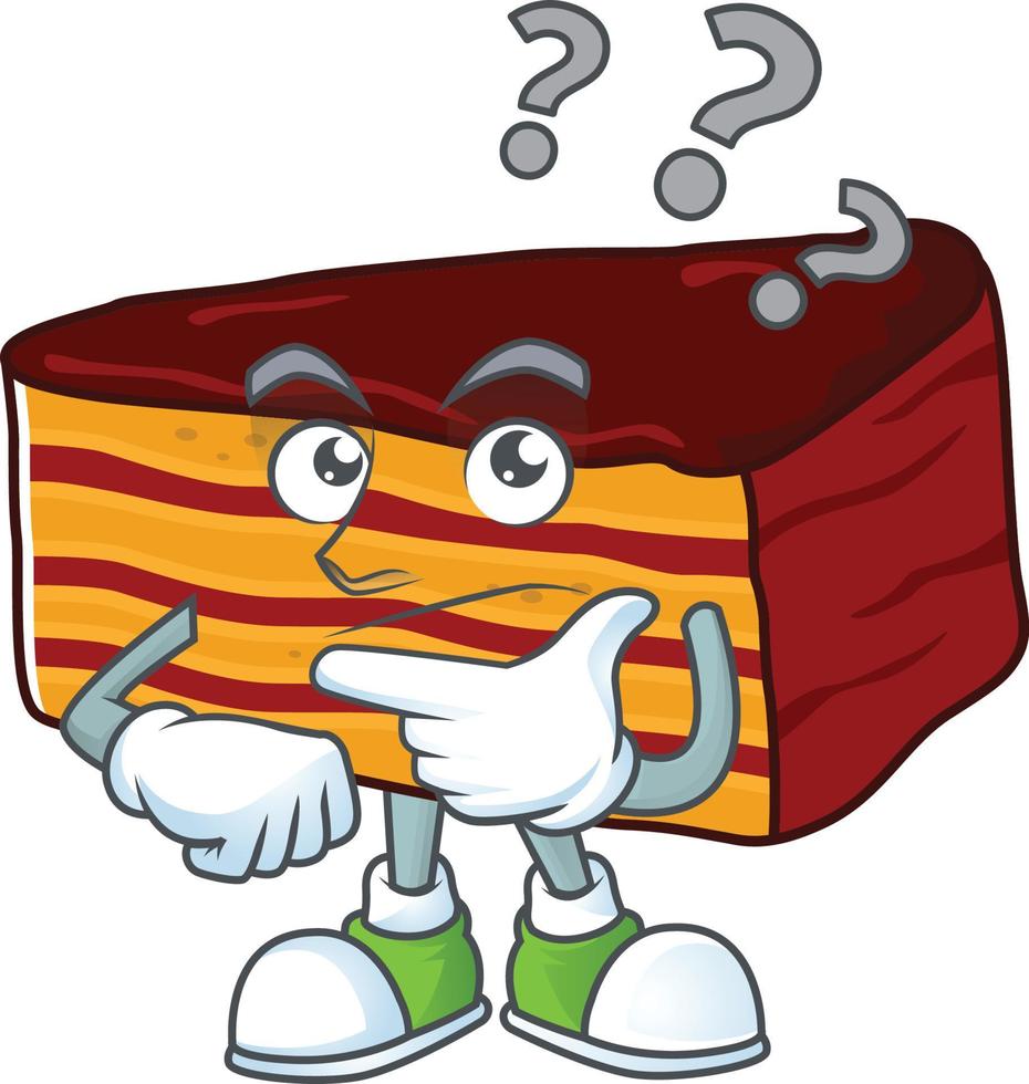 Dobos torte Cartoon character vector