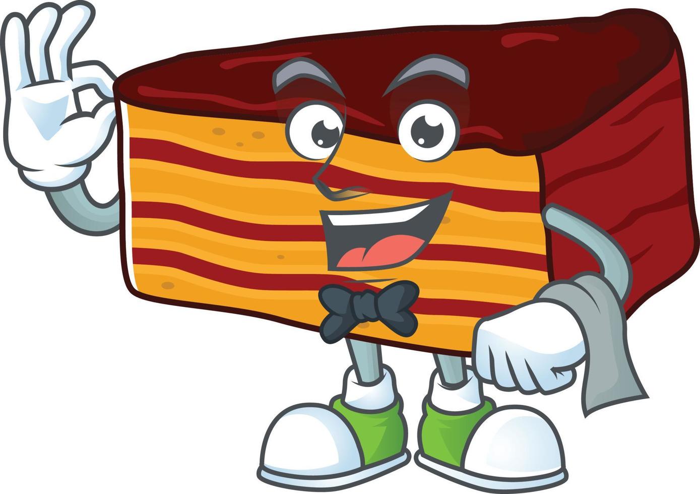 Dobos torte Cartoon character vector