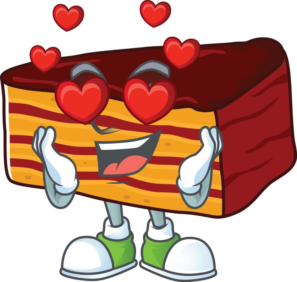 Dobos torte Cartoon character vector