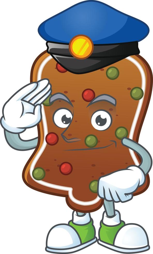 pan de jengibre campana dibujos animados personaje vector