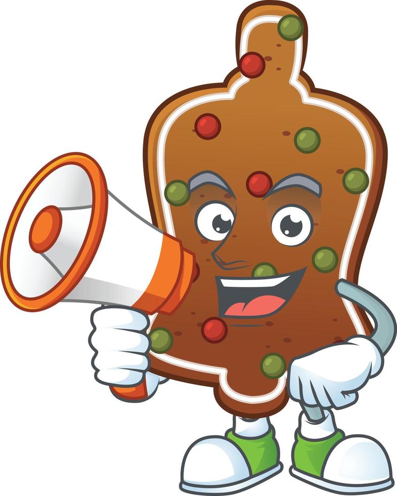 Gingerbread bell Cartoon character vector