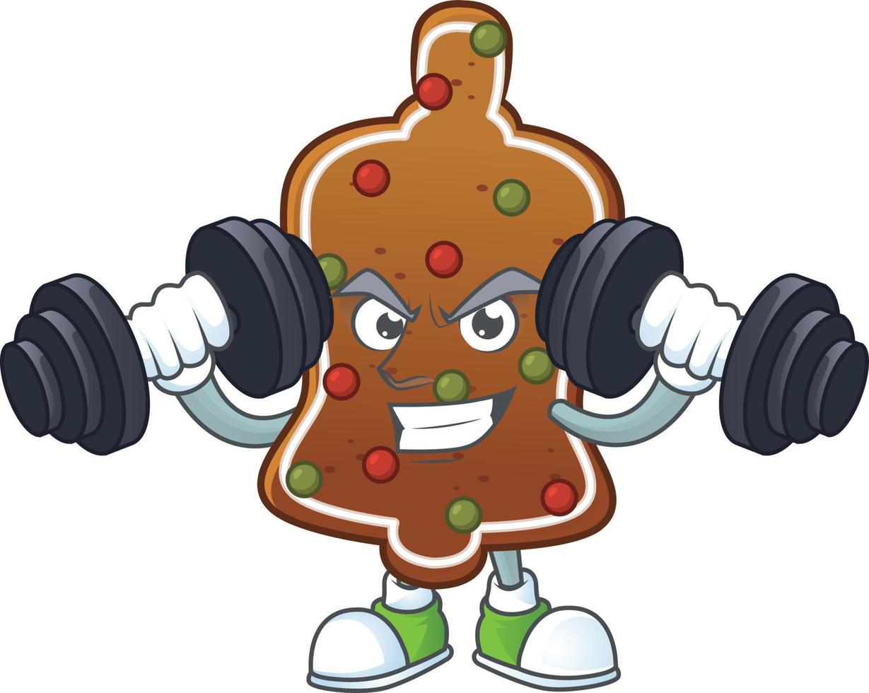 Gingerbread bell Cartoon character vector