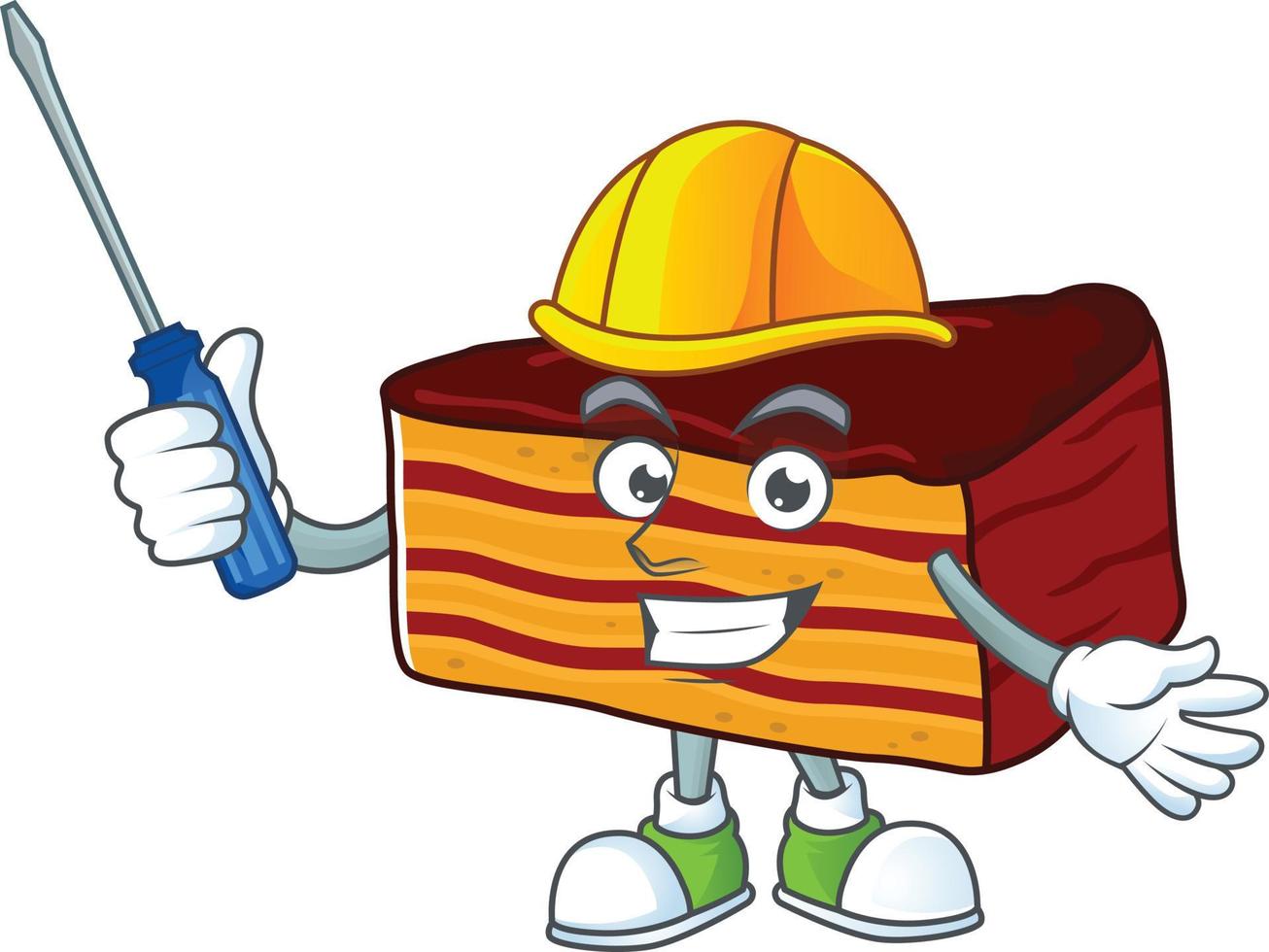 Dobos torte Cartoon character vector