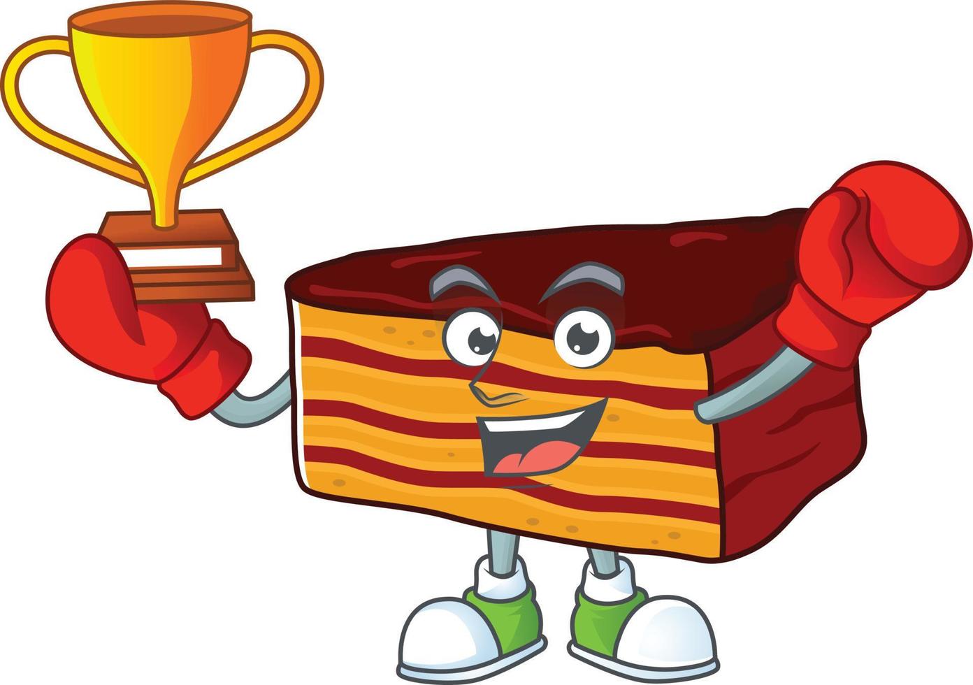 Dobos torte Cartoon character vector