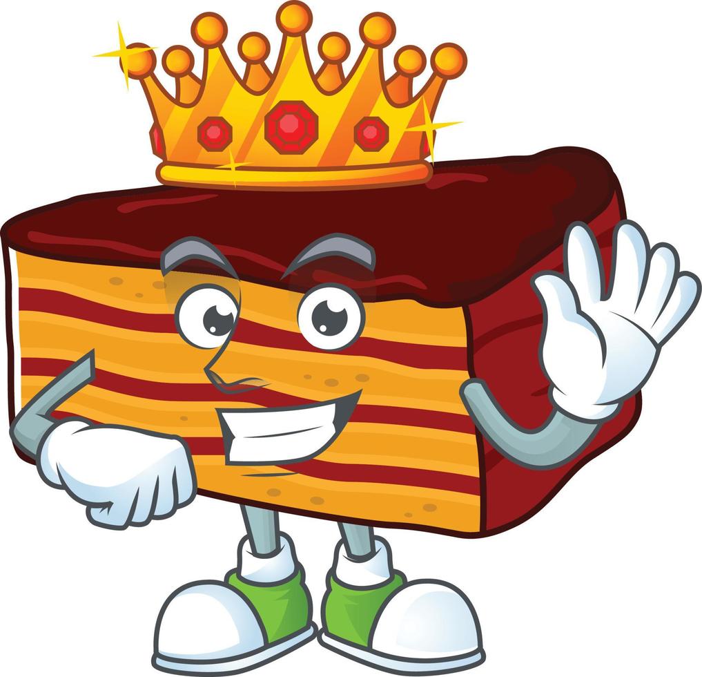 Dobos torte Cartoon character vector
