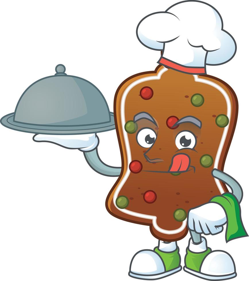 Gingerbread bell Cartoon character vector