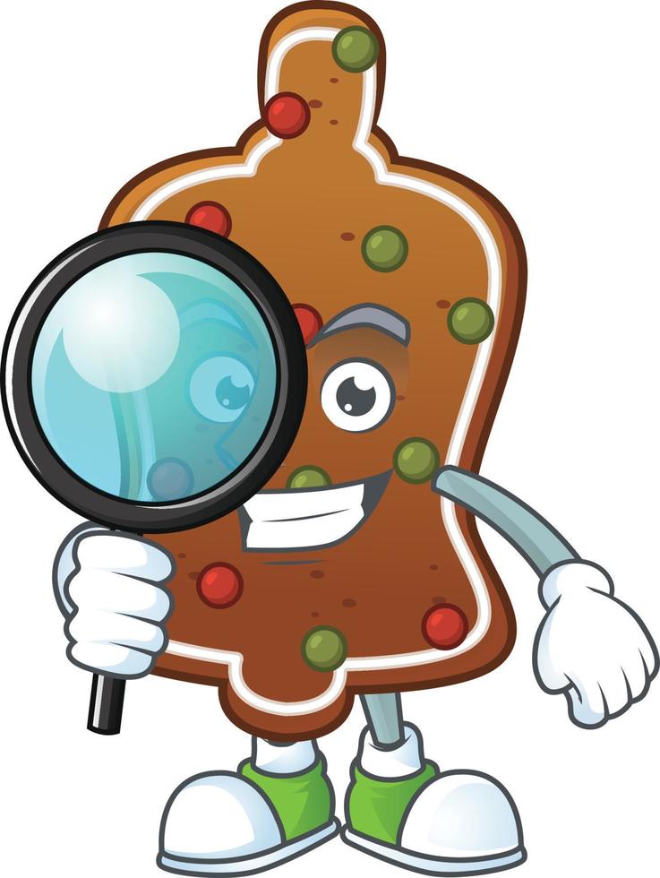 Gingerbread bell Cartoon character vector