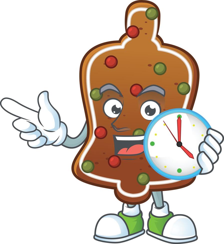Gingerbread bell Cartoon character vector