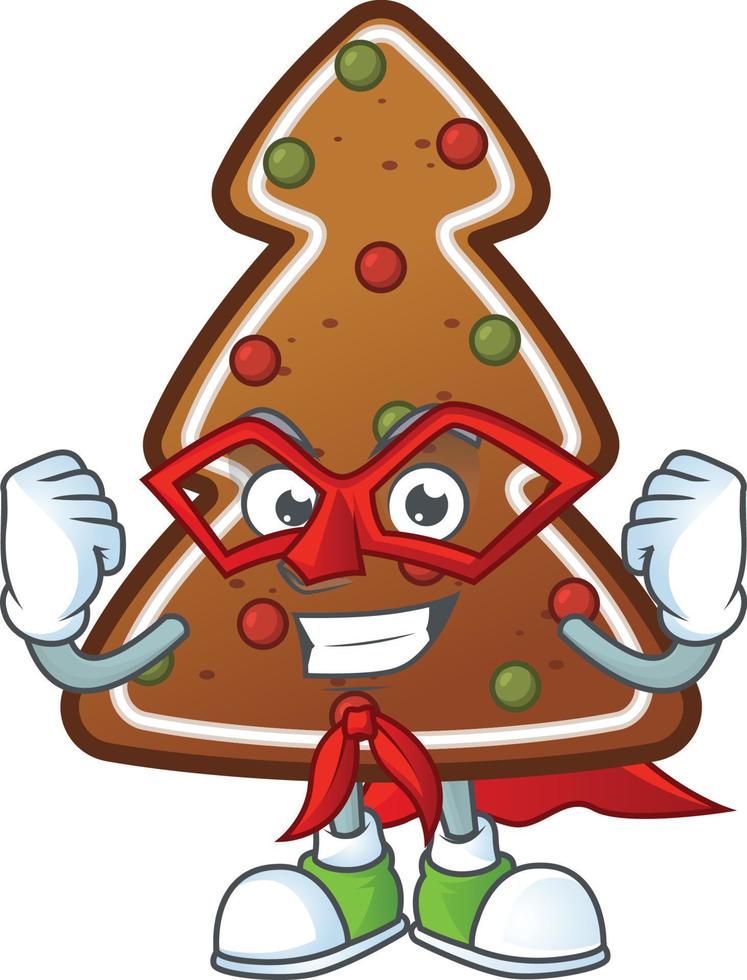 Gingerbread tree Cartoon character vector