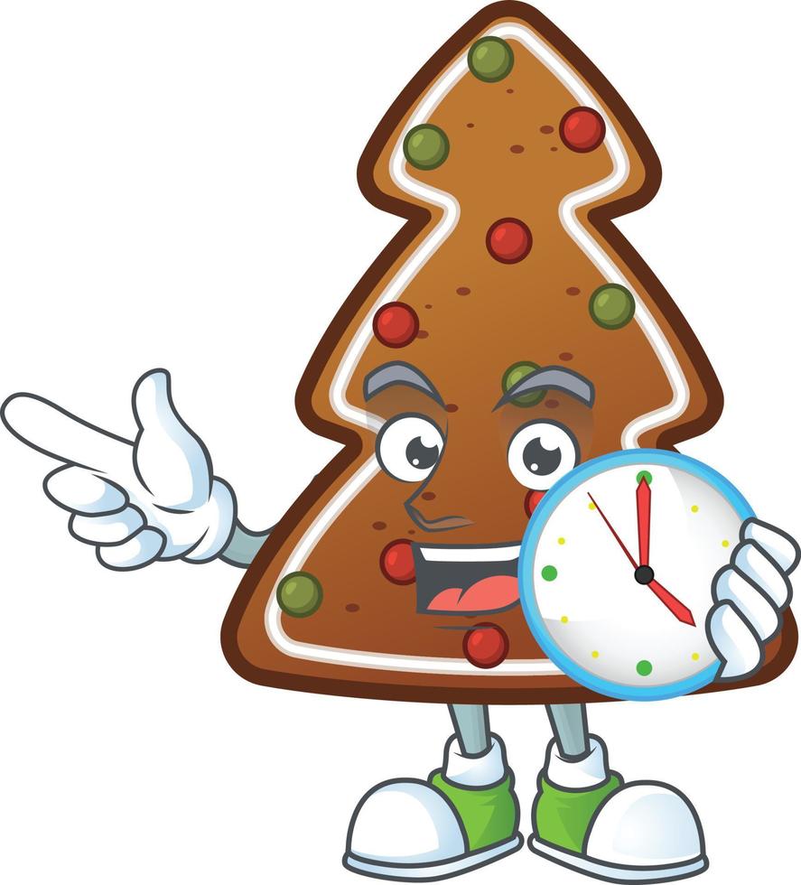 Gingerbread tree Cartoon character vector