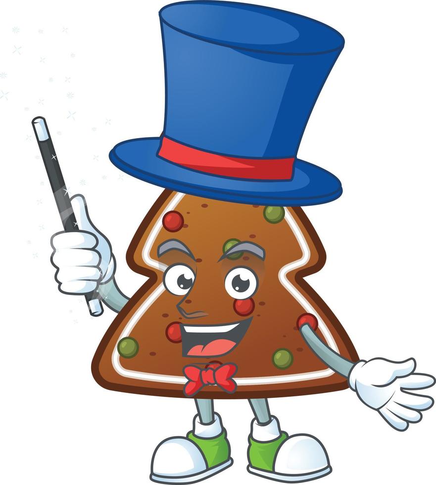 Gingerbread tree Cartoon character vector