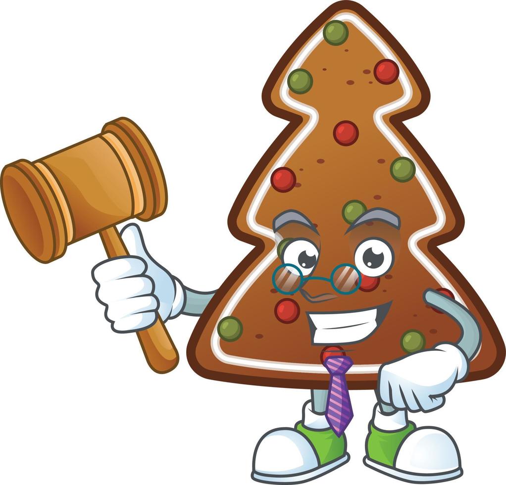 Gingerbread tree Cartoon character vector