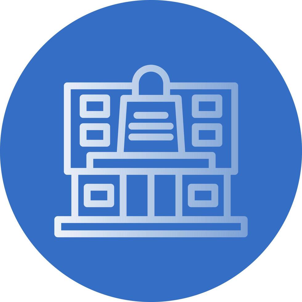 Shopping Mall Vector Icon Design